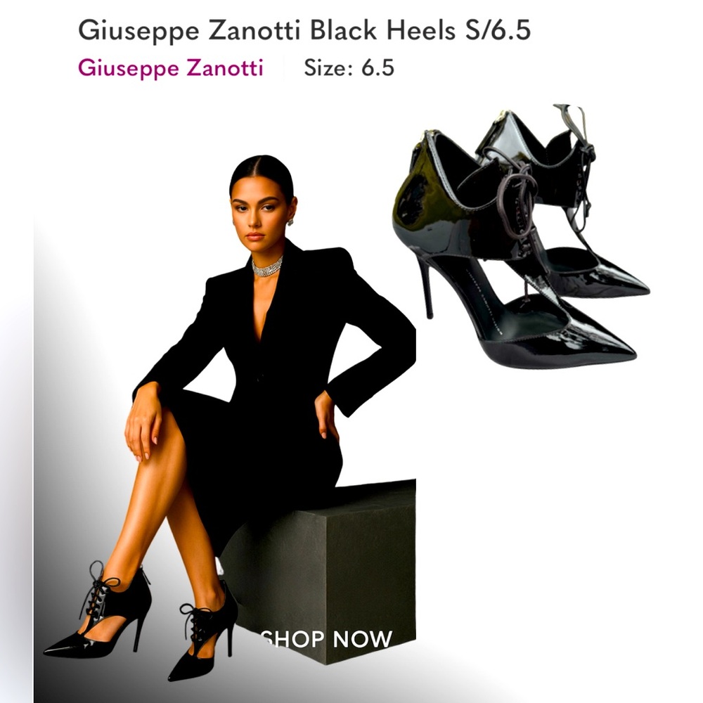 Giuseppe Zanotti NEW patent leather Black Heels